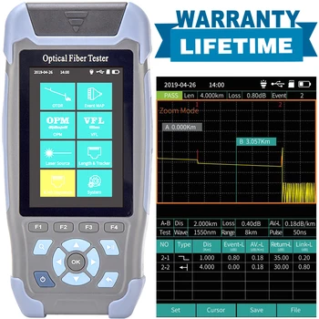 

Ship from Ukraine Russian Menu High Accurate OTDR Mini Pro Optical Time Domain Reflectometer 1310nm and 1550nm Fiber Optic FC SC