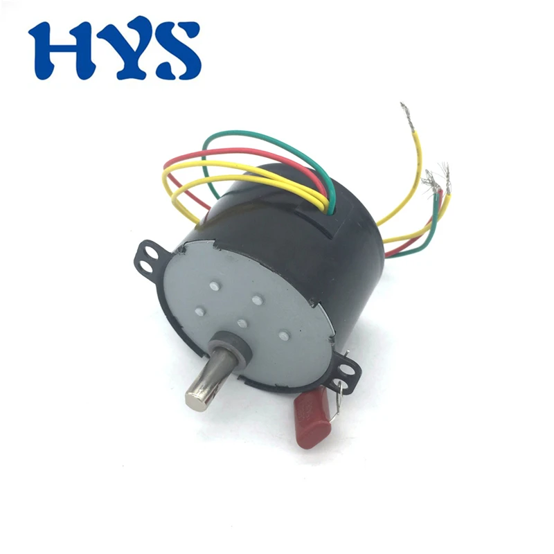 HYS двигатель переменного тока 220 В 110 В 8 Вт синхронный двигатель 220 В вольт электрический редуктор конденсатор 1/2. 5/10/110 об/мин реверсивные двигатели 50KTYZ