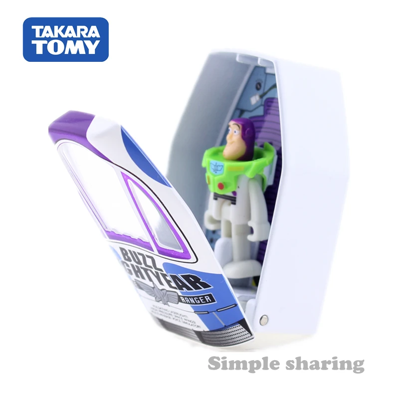 TOMICA История игрушек 01 Базз Лайтер и космический корабль Дисней TAKARA TOMY литая под давлением металлическая модель в игрушечном автомобиле коллекция подарок детские игрушки