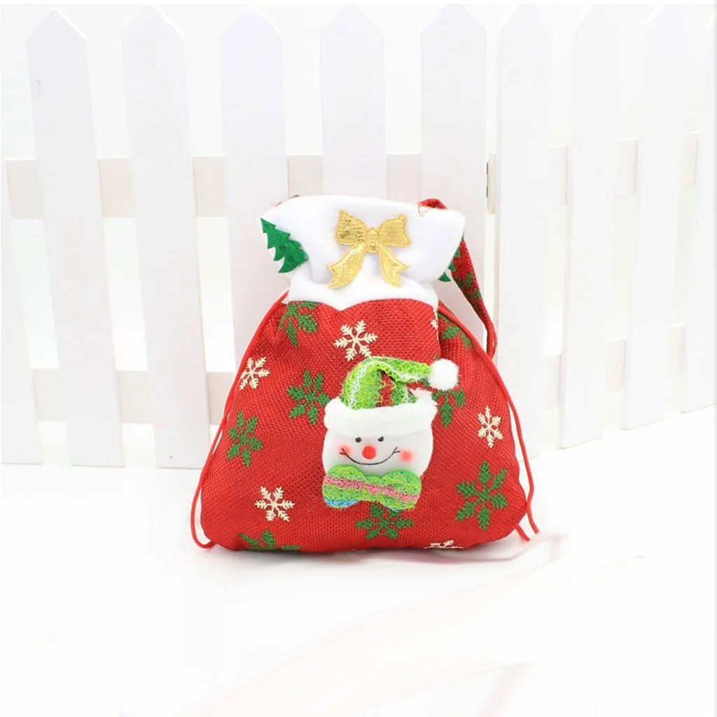 New Christmas Decorations For Home Christmas Gift High-grade Printed Gift Sack Christmas Candy Sack#sw