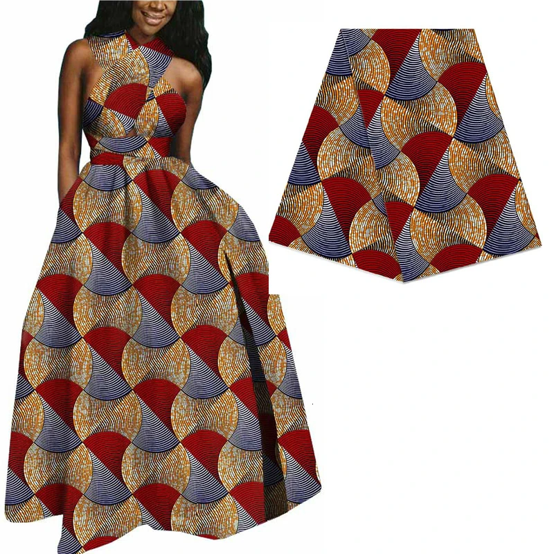 Новая африканская настоящая восковая ткань для женского костюма платок 6 ярдов Сделай Сам шитье из Анкары и Нигерии Гана настоящая восковая ткань