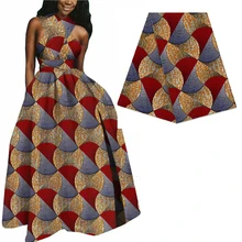 Новая африканская настоящая восковая ткань для женского костюма платок 6 ярдов Сделай Сам шитье из Анкары и Нигерии Гана настоящая восковая ткань