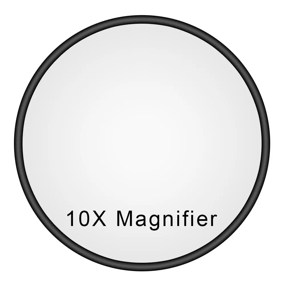 

1Pcs 10x Magnifying Makeup Mirror With Two Suction Cups Cosmetics Tools Cosmetic Mirror Magnification Compact Round Wall Mirror