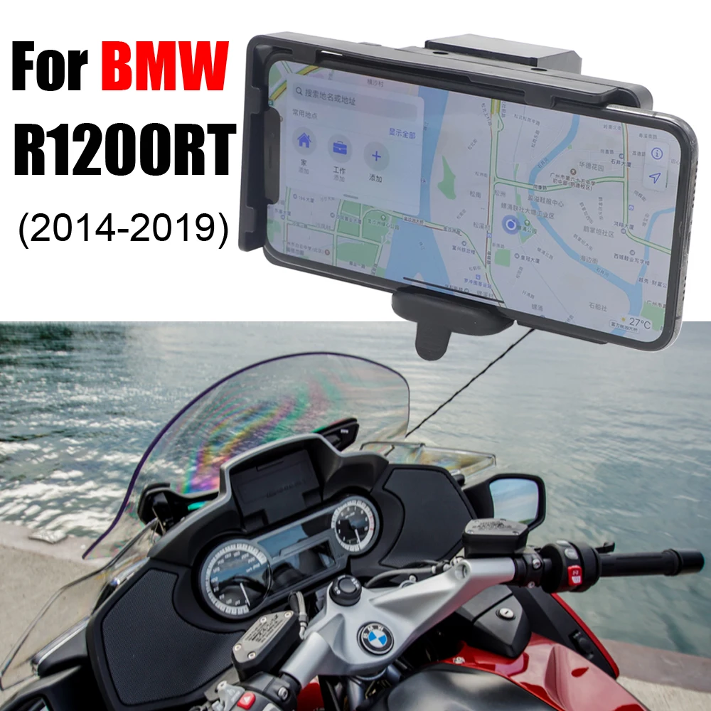 Сменный кронштейн для мотоцикла с gps-навигацией, запчасти для BMW R1200RT R1200 RT-, держатели для телефонов с зарядкой от usb