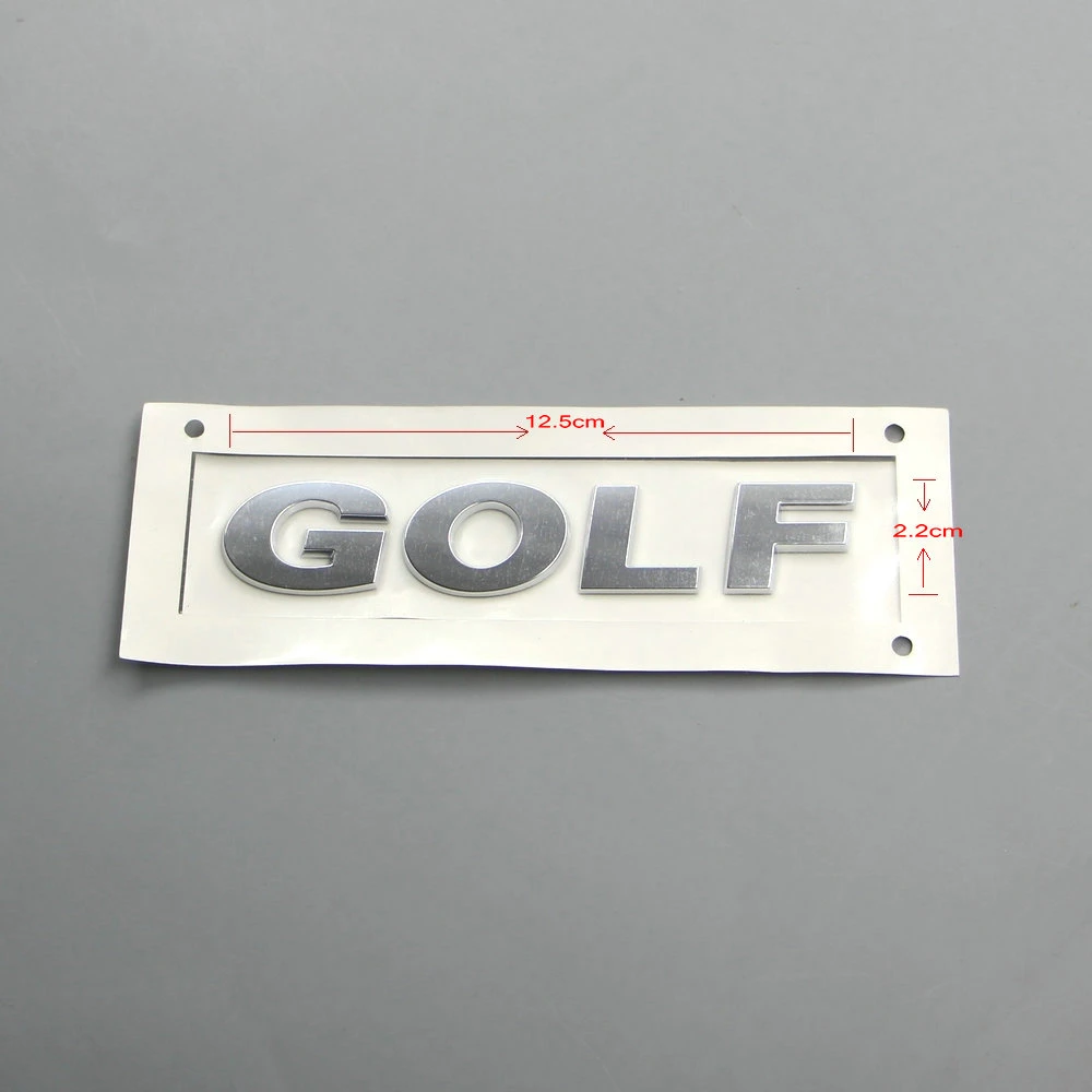 ゴルフ6 ゴルフ7 Mk6 Mk7 ラゲッジコンパートメント アルファベット ロゴ 車のロゴ 銀文字 電気メッキに適用 エンブレム Aliexpress
