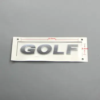 

Apply to Golf 6 Golf 7 MK6 MK7 Luggage compartment lettering GOLF Alphabet Stickers Auto Logos silvery ABS electroplating