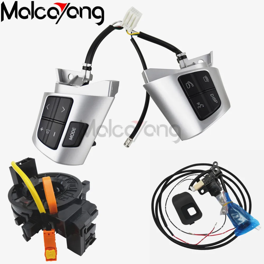 Sliver set B Кнопка дистанционного круизного управления для TOYOTA COROLLA ADE150 NDE150 NRE150 ZRE15, кнопки управления рулем автомобиля, переключатель с кабелями - Цвет: Sliver set B