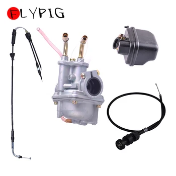 

PW50 Carburetor Air Filter Cleanner Box Housing and Throttle Choke Cable for Yamaha PW50 PY50 Motorcycle D10