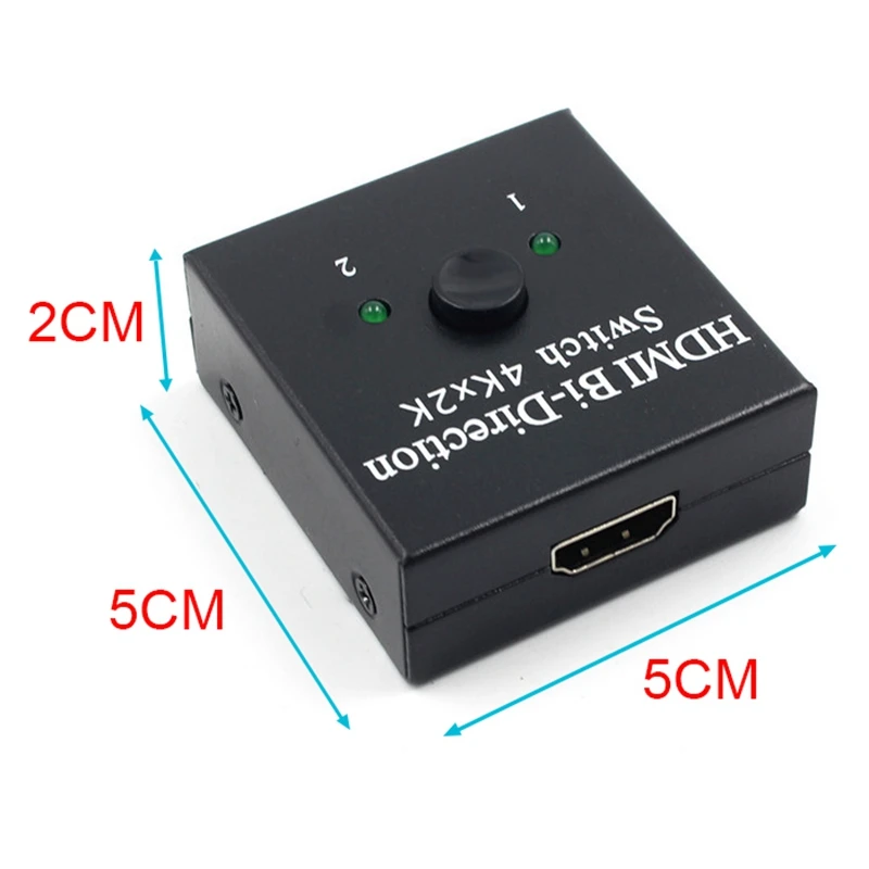 2x1 1x2 UHD 4K Би направление HDMI 2,0 переключатель сплиттер концентратор HDCP 3D