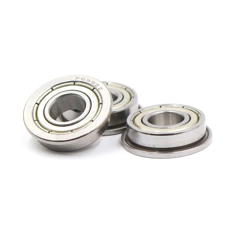 TE F695ZZ 5*13 (15) * 4 мм 10 шт. подшипник ABEC-5 фланцевые подшипники 695 f695Z f695ZZ хромированная сталь глубокий паз подшипник