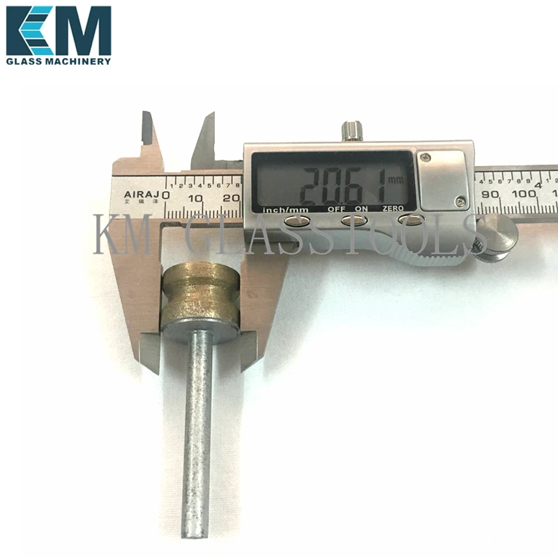 Abrasive Wheel, Grinding Wheel Diamond Grinding Head FA edge Thickness 3mm-19mm For glass Diameter 20mm Shank diameter 6mm