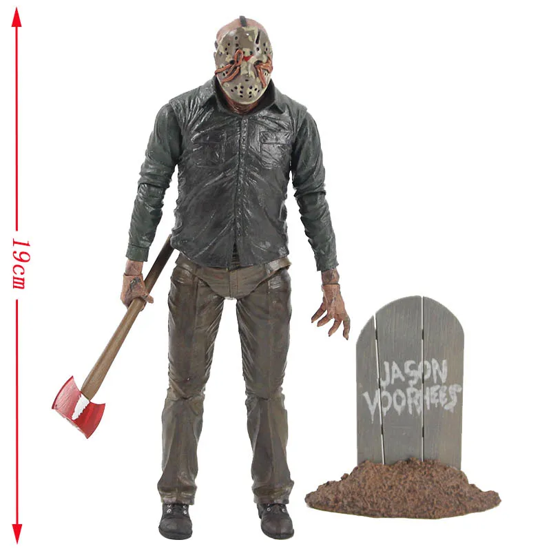 19 см NECA оригинальная Friday The 13th PartV Jason Voorhees ПВХ фигурка новая Beginning Ver. Коллекционная модель игрушки с коробкой