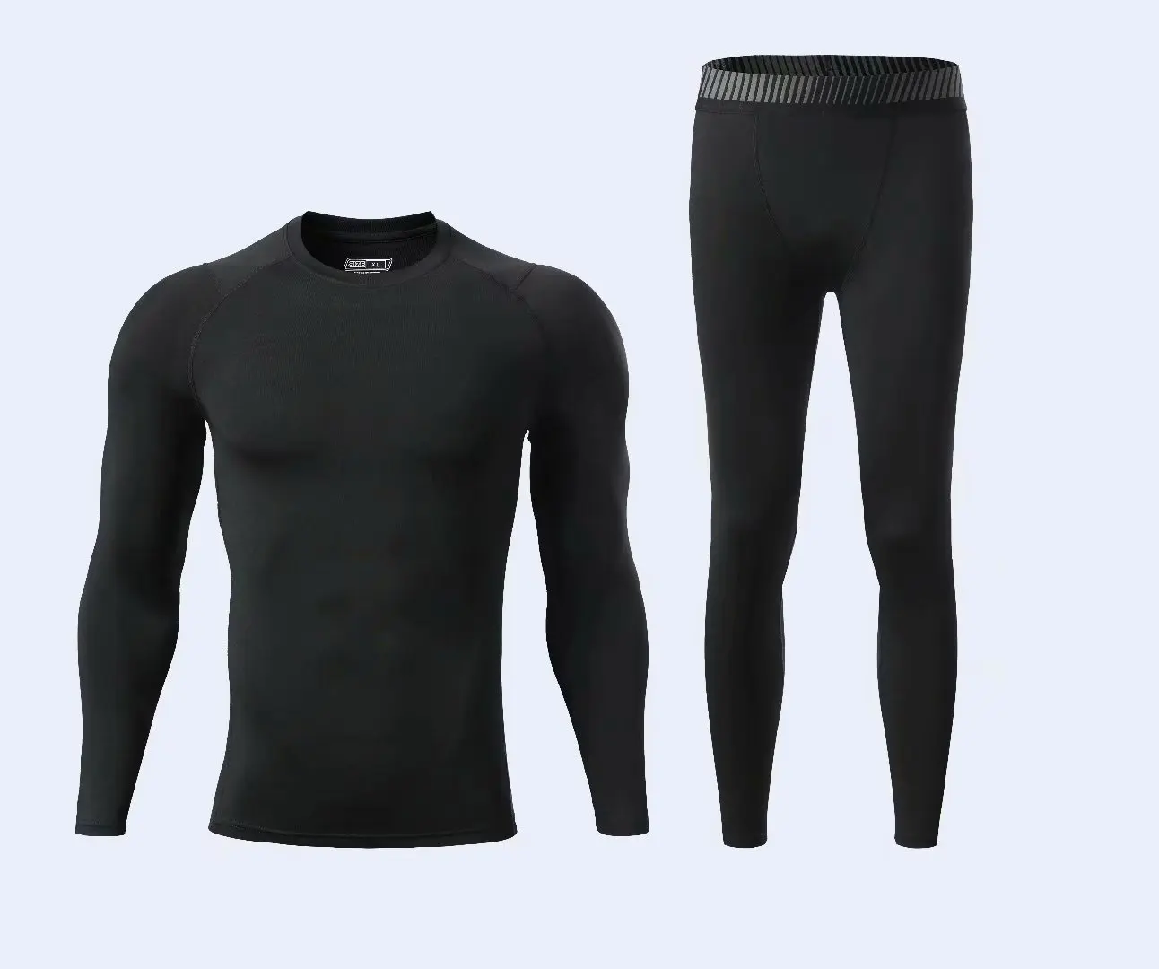 Sport Suit Men Compression Quick Dry Running Sets Tights Clothes Jogging Fitness Gym Training Kits Sportswear Top Long Pants