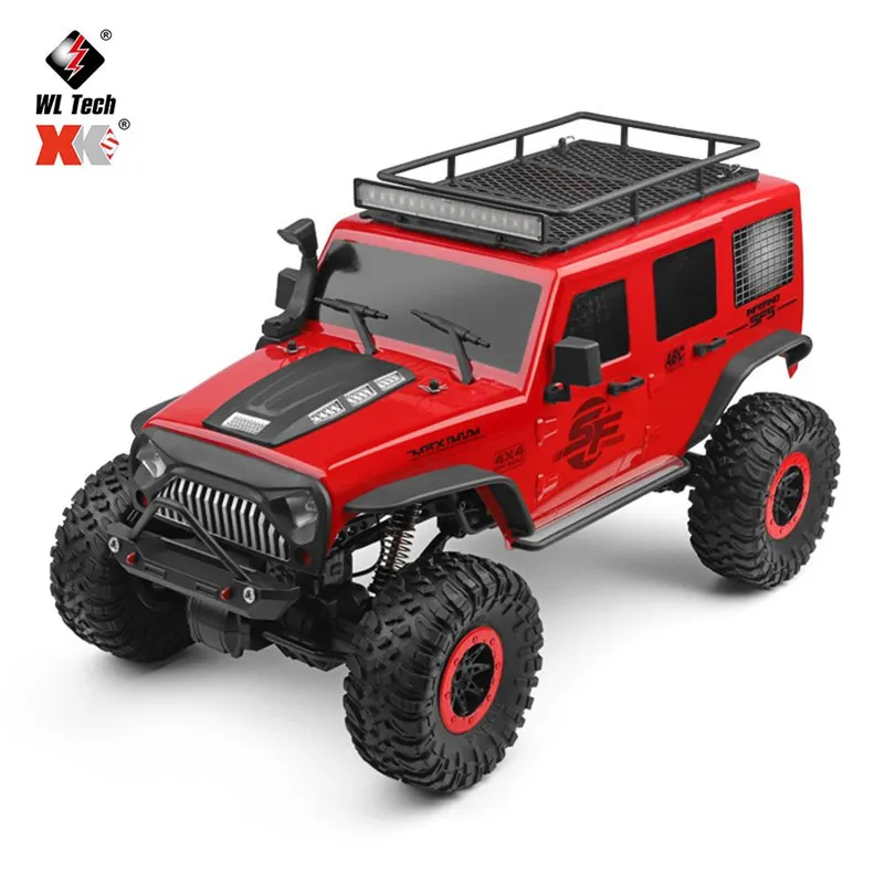 US $217.00 Wltoys 104311 110 24g 4x4 Crawler Rc Car Desert Mountain Rock Vehicle Models With Two Motors Led Head Light