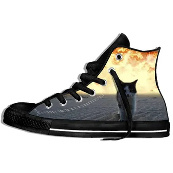 

Cat Print Women/Men Casual Funny Hipster Harajuku Lightweight Canvas Shoes