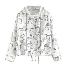 Женские куртки с длинным рукавом и принтом размера плюс, модная спортивная одежда для бега, белое пальто, модная женская одежда