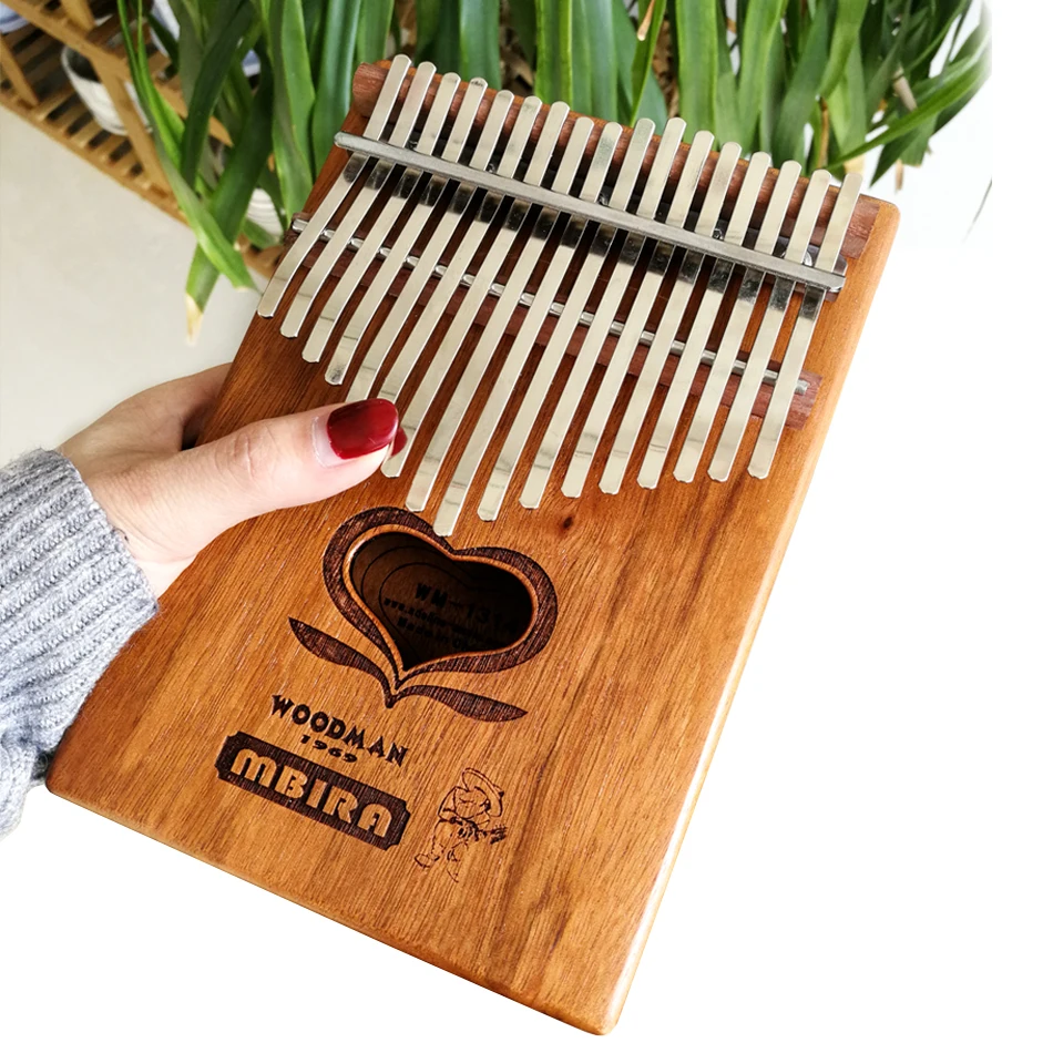 BATESMUSIC 17 key Kalimba Dibetou Африканский «пианино для больших пальцев» перкуссионная клавиатура для детей