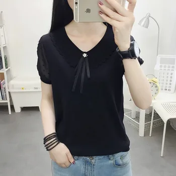 

Women Shirt Fashion T-ShirtT Shirt Tees short sleeve black