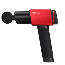 Тканевый массажный пистолет для глубокой терапии, фасции, фитнесс, терагун, упражнение, облегчение боли, электрический массажер, стимулятор мышц, 6 головок+ сумка