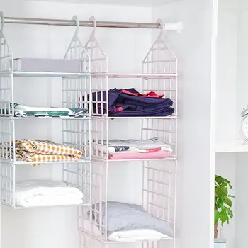 

Multi-layer Towel Clothes Sock Laundry Storage Hanging Rack Shelf Holder Basket Sundry Hanger Storage Closet Hanger