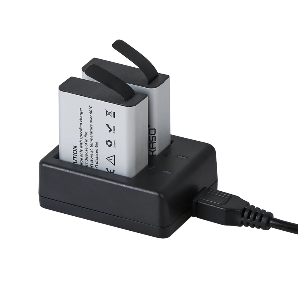 AKASO action camera V50X battery 1050mAh USB Dual Charger battery for