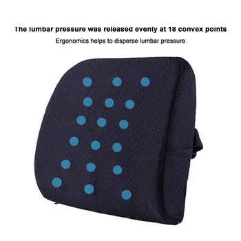 

Lumbar Support Slow Rebound Memory Foam Soft Home Office Waist Cushion For Chairs Ergonomic Car Seat Relieve Pain Back Massager