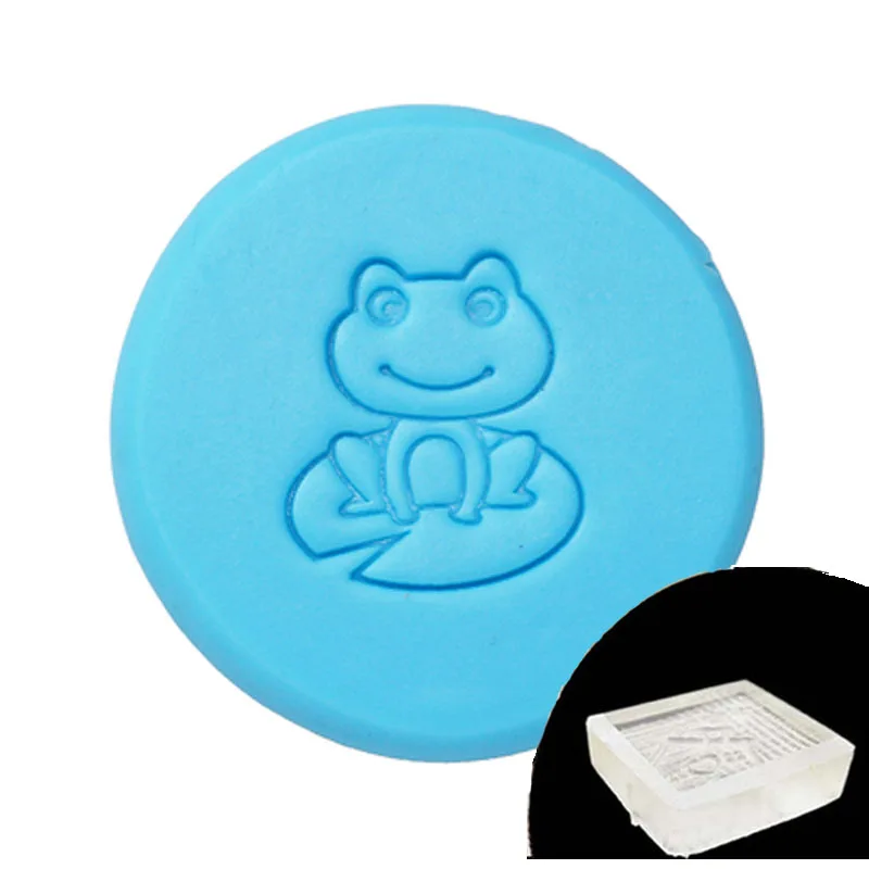 Resin Soap Stamp Mold, Animal, Cat, Fish, Duck, Frog Pattern, Natural Handmade Seal, Acrylic, Mini DIY, 3cm