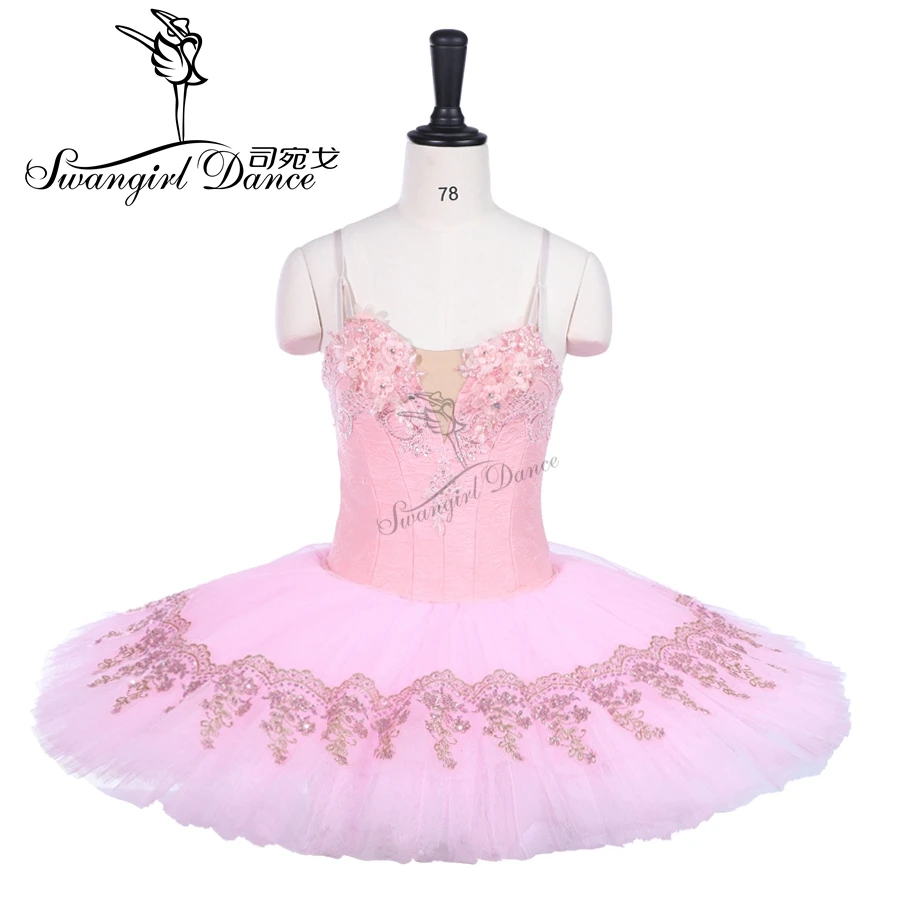 Pink classical ballet tutu dress Adult Professional Ballet Tutus skirt Women Pancake Tutu Custom Made Ballet CostumeBT9241