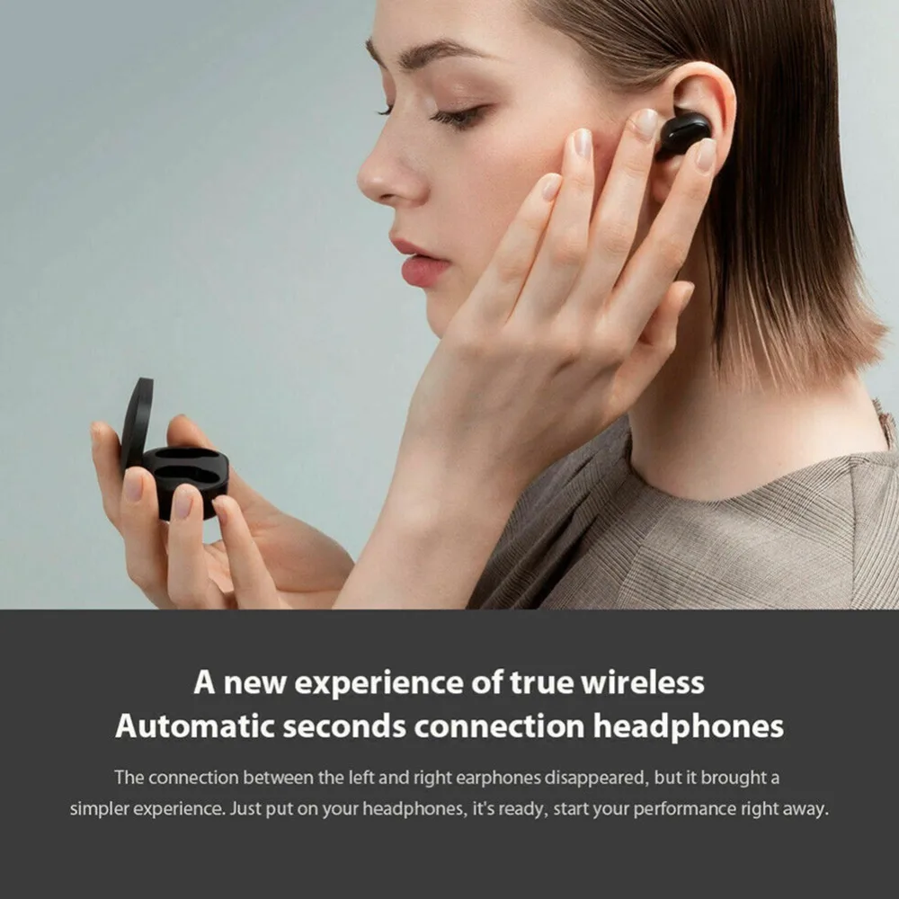 1:1 Высокое качество для Redmi AirDots Bluetooth 5,0 Беспроводной мини-наушники-вкладыши Наушники с зарядный чехол