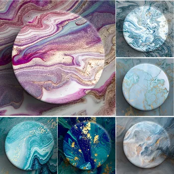 

Circle Mud Hand Washing INS Wind Diatom Mat Tea Cup Glass Coaster Table Palace Style Northern European-Style Quick-Drying Diatom