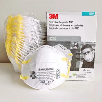 

10/20PCS 3M 8210 Dust Safety Mask Anti-particles PM 2.5 masks Electrostatic Filter Protective Respirator MASKS