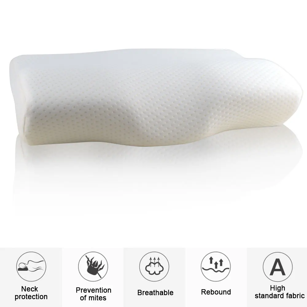 50*30 см Memory Foam постельные принадлежности защитная подушка для шеи медленный отскок Подушка-бабочка здоровье затылочный шейный DA