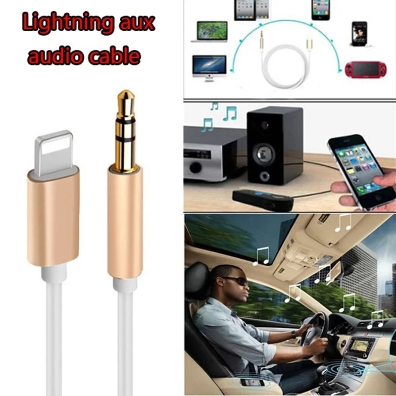 

8 Pin To 3.5 Mm Jack Male Audio Cable Adapter Stereo Cord for IPhone XS Max XR X 10 7 8 6S Plus Ios Headphone Car Aux Connector