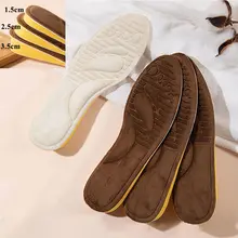 

Height Increase Insole Women Men Winter Warm Shoe Pad Soft Memory Foam Wedge Sole Inner Cushion Heighten Inserts Growing Insoles