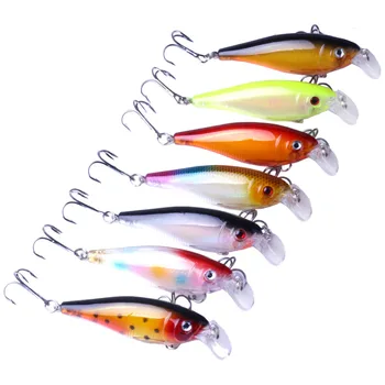 

100pcs Laser Minnow Craknbait Fishing Lures FIshing Wobblers Hard Bait 8cm 12.6g