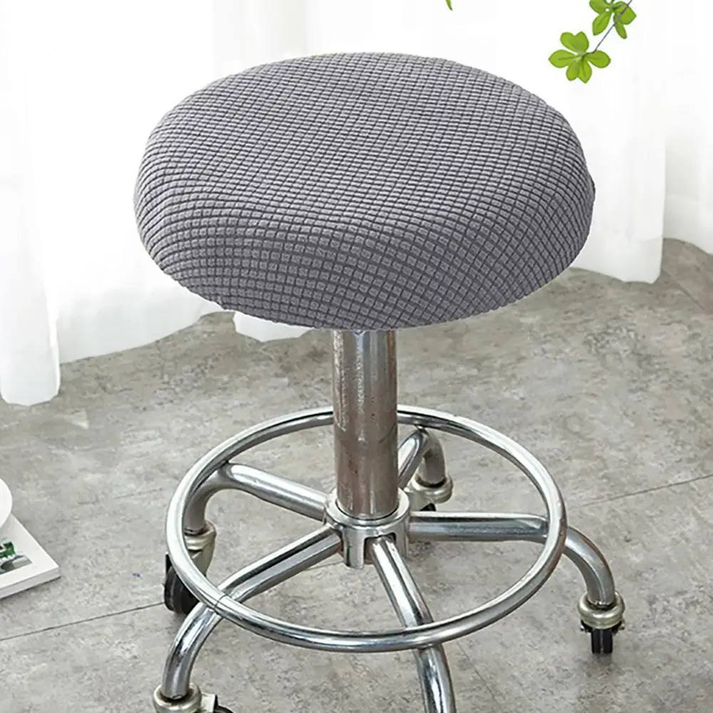 Seat Chair Slipcover Thickened Round Cover Bar Stool Elastic Stretchable Polyester Washable Cushion Home | Дом и сад