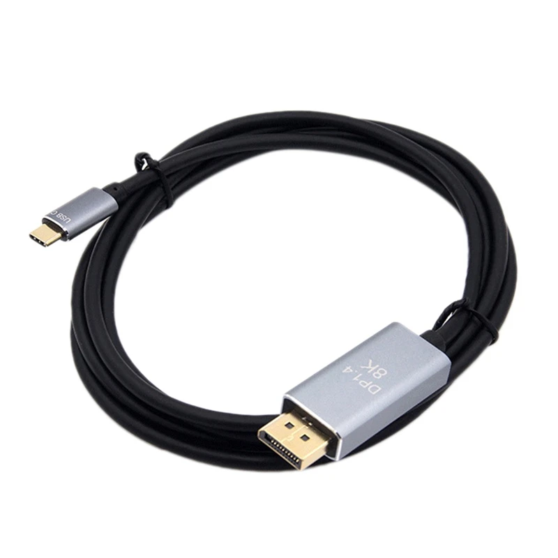 USB C to DP Cable 8K 120HZ PVC 1.8M Aluminum Alloy for PC Computer Smartphone Laptop |
