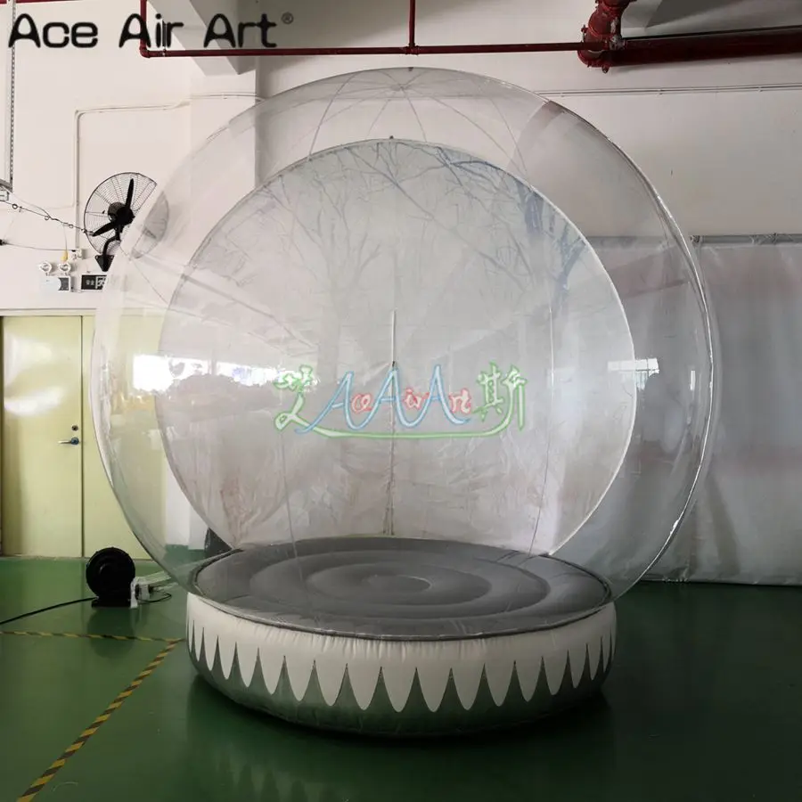  Customize inflatable snow globe with blower2.2m diameter x 3m H