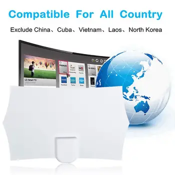 

JT0176 960 Miles 28dB Antenna for Digital 1080P 4K HDTV Aerial Lightweight and Super-thin High Performance with Amplifier