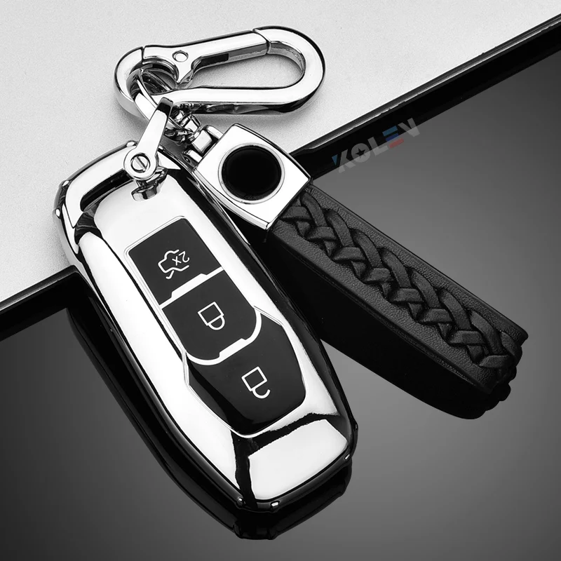 Soft TPU Car Remote Key Case Cover Holder Shell per Ford Focus 3 4 ST Mondeo 5 MK5 Mustang F-150 Explorer Edge Fiesta Kuga MK3 4 - Hc8f4caad95a843e5a3d8866d62127109m