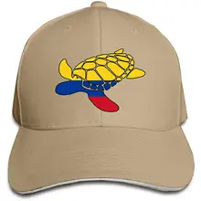 Классическая бейсбольная Кепка унисекс с флагом Колумбии, морской черепахой, бейсбольная кепка