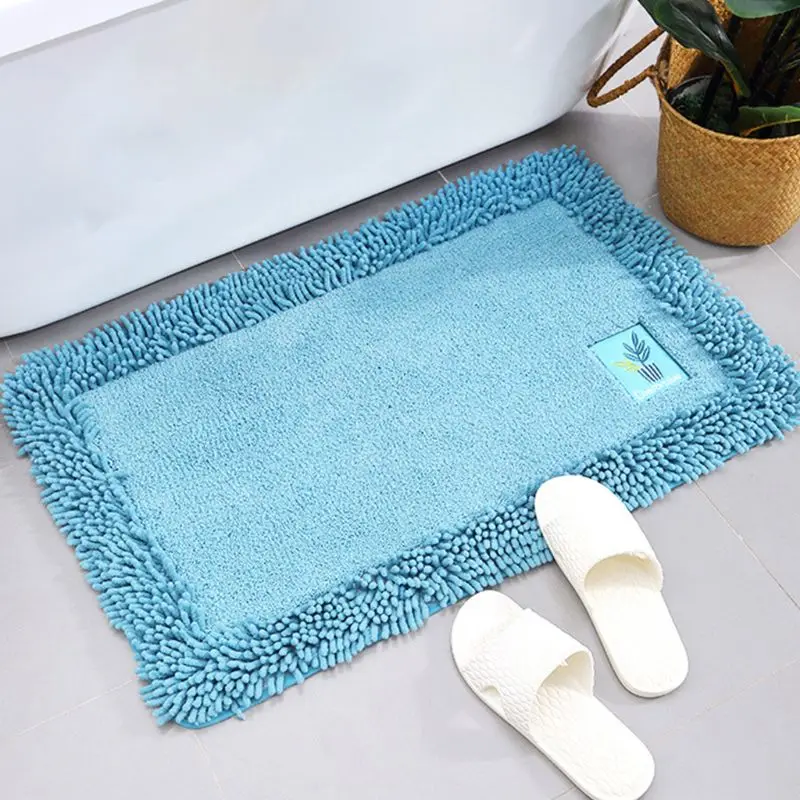 40x60 см минималистичный однотонный Коврик для двери из микрофибры, плюшевый ворсистый абсорбирующий коврик для ванной, нескользящая подошва, ковер для дома, спальни