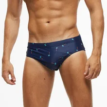 Летние мужские плавки, трусы с принтом, низкая талия, сексуальное мужское пляжное купальное бикини, мужские плавки, пляжные брюки, мужские#1212g35