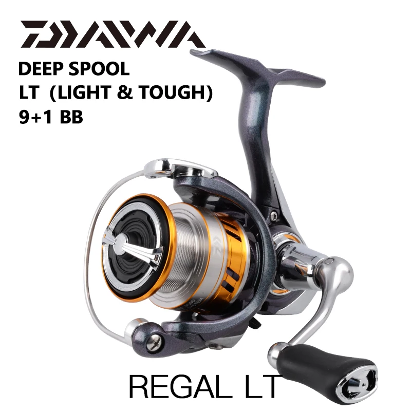 DAIWA REGAL LT fishing spinning reels 1000D 2000D 2500D 2500DXH 3000DC 3000DCXH 10BB Air Rotor Aluminum Spool Fishing wheels