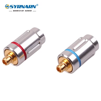 

1 Pair Aluminum Case MMCX Earphone DIY Custom Pin Headphone Splice Adapter For Audio UE900 se215 315 425 535 846 for 3.5mm cable