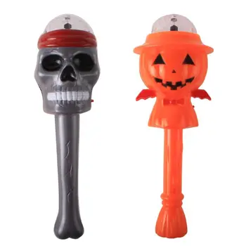 

1Pc Skull Pumpkin Glow Sticks Xmas Halloween LED Flashing Lights Wand Bar Props 72XC