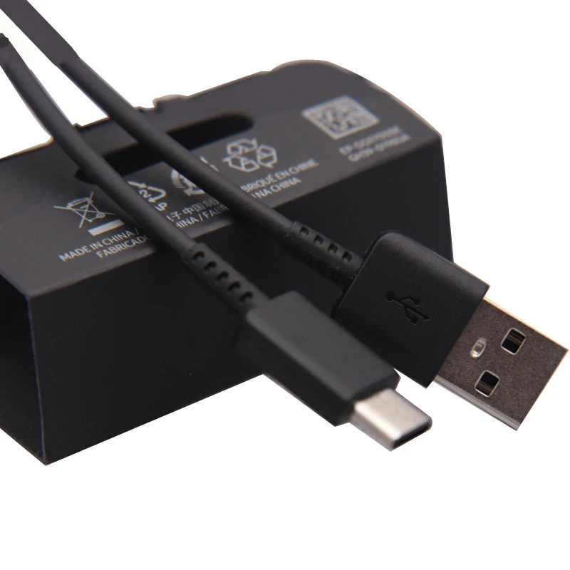 100 шт. OEM Note 10 S10 USB Type C кабель 1 2 м 2A для быстрой зарядки Samsung Galaxy S10E S10P EP DG970BBE|Кабели