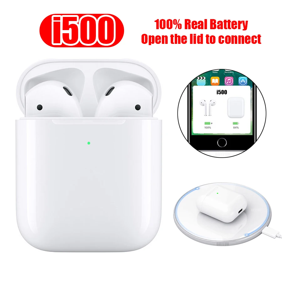 

i500 TWS Bluetooth Earphone Wireless Charging Headset i500tws Touch Control Earbuds tws i500 1:1 Not i200 i100 i80 i30 i12 tws