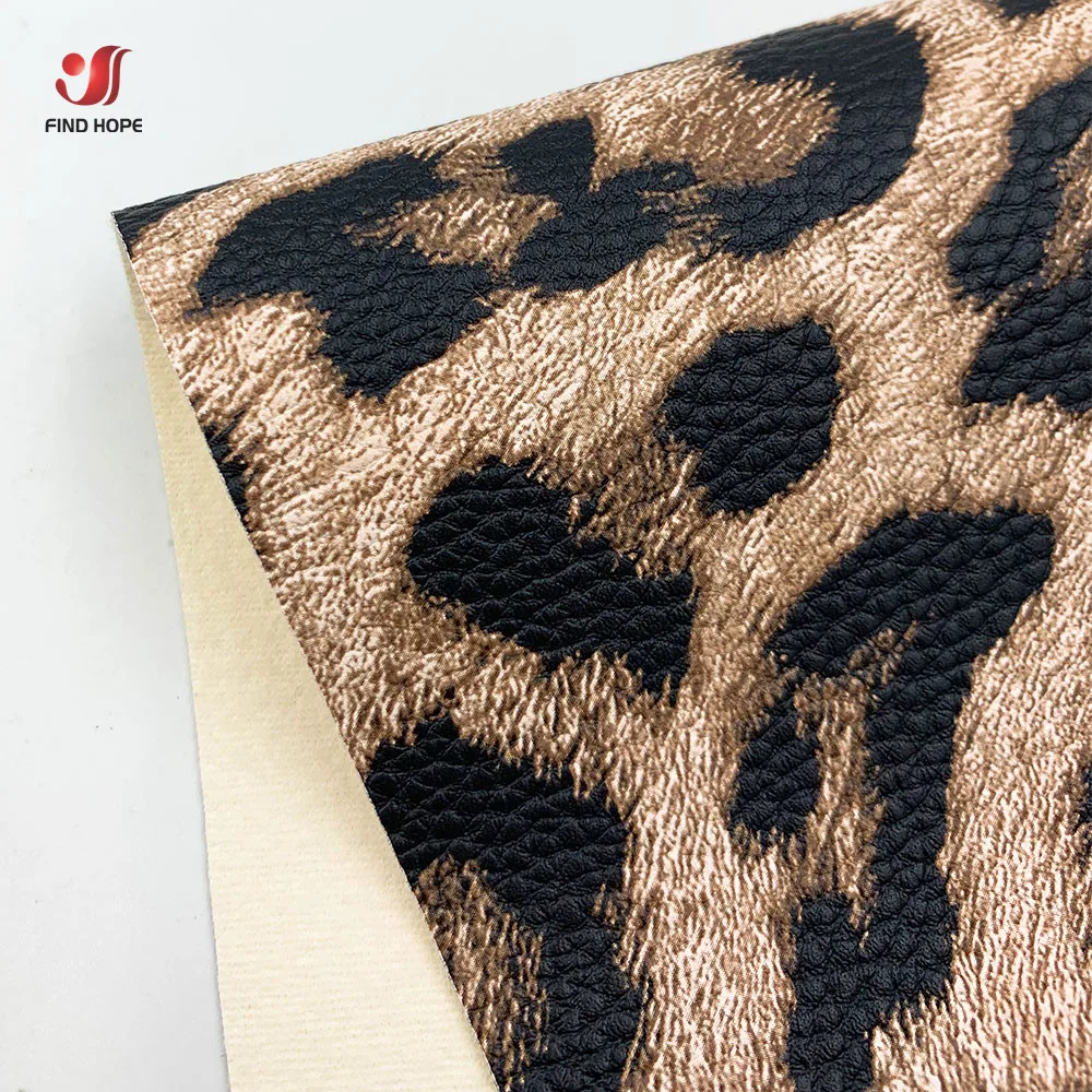Leopard Print Faux Leather Fabric for DIY Crafts and Accessories