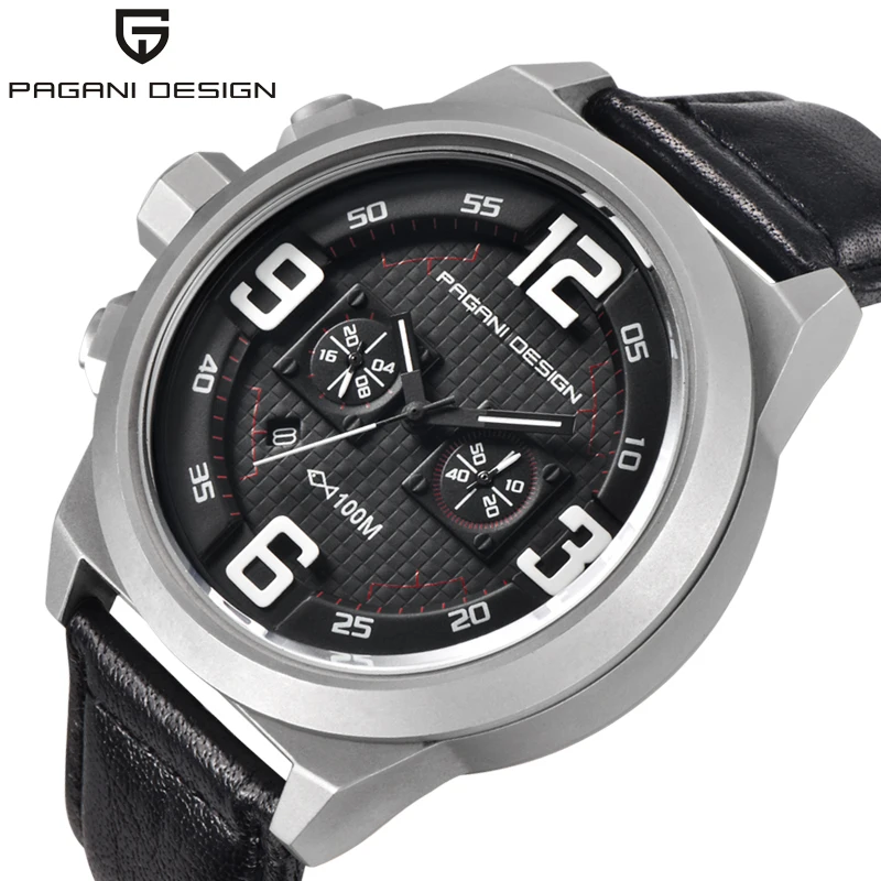 PAGANI Дизайн Авто Дата хронограф часы кварцевые Montres Япония Seiko OS20 движение для